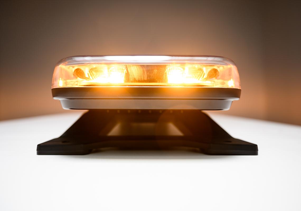Extraflache LED- Gelb-Warnbalken Weißes Zentralmodul 950 mm